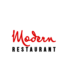 modern restaurant logo