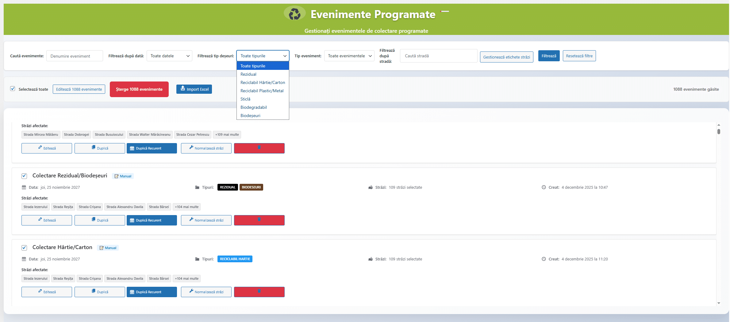 Gestionare avansată